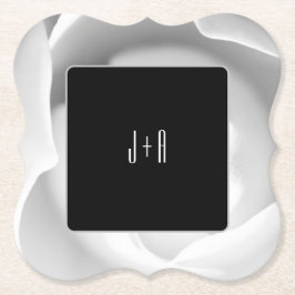 Untersetzer für Weißrosen | Elegant Modern Floral 