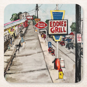 Untersetzer "Geneva-On-the-Lake Street View"