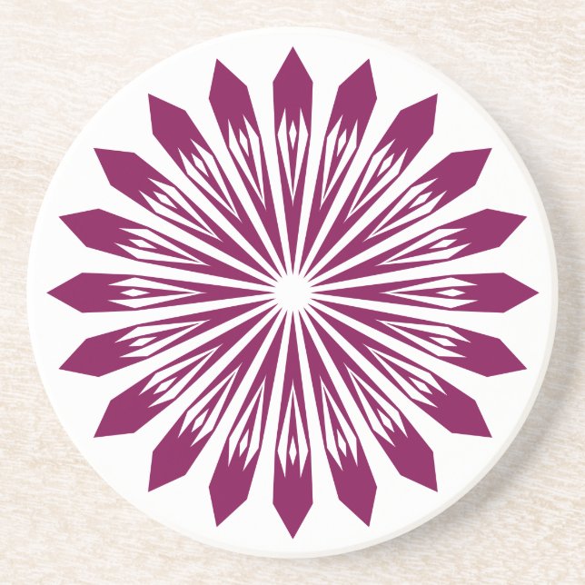 Untersetzer geometrischer Blume (Vorne)