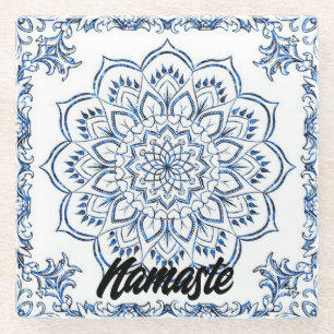 Untersetzer   Glas   Blue Mandela   Wohnzimmer   B