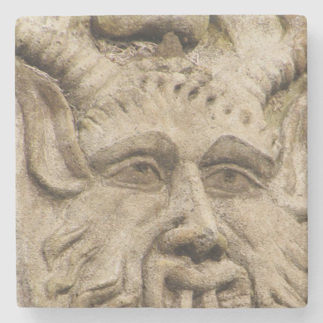 Untersetzer - Greenman Face Closeup (Vorderseite)
