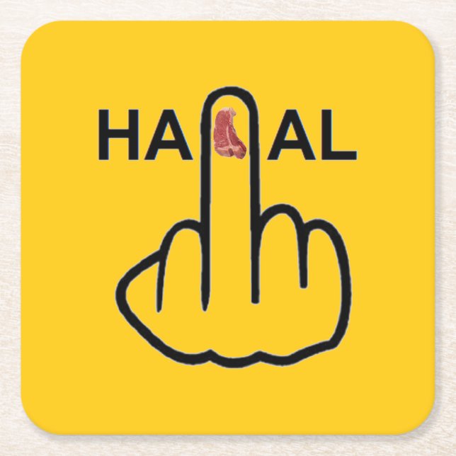 Untersetzer Halal Gedreht (Vorderseite)