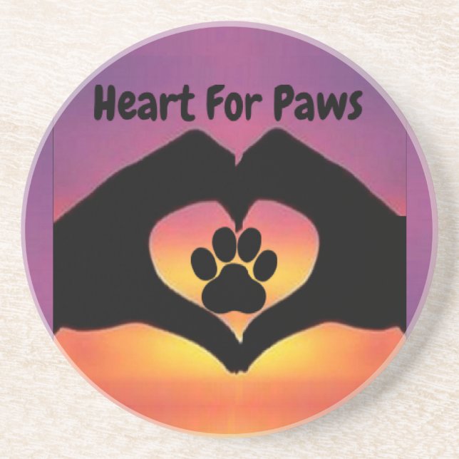 Untersetzer Herz für Paws (Vorne)