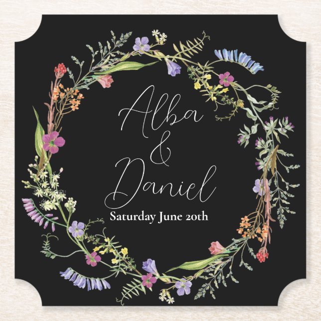 Untersetzer Hochzeiten Wildblumen Blumenditsy Dunk (Vorderseite)