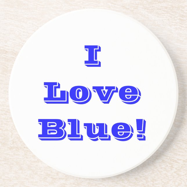 Untersetzer I Liebe Blue (Vorne)