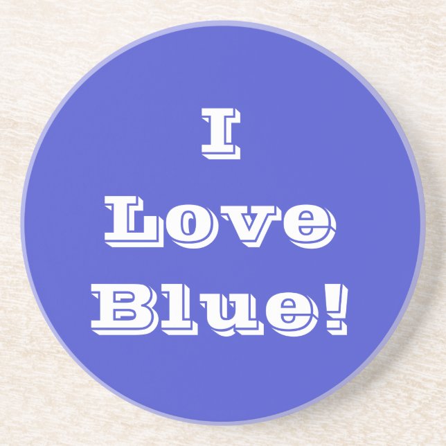 Untersetzer I Liebe Blue (Vorne)