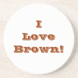 Untersetzer I Liebe Brown