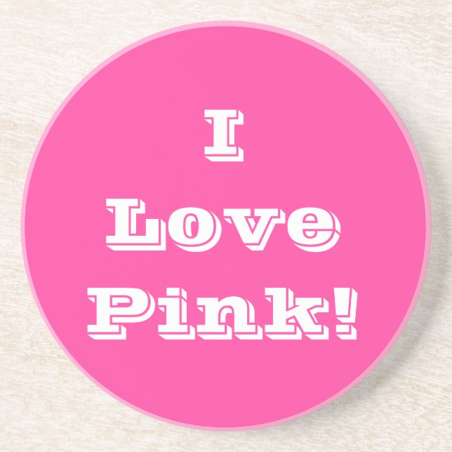 Untersetzer I Liebe Rosa (Vorne)