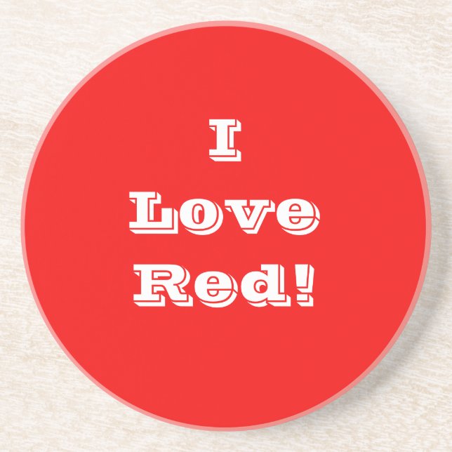Untersetzer I Liebe Rot (Vorne)