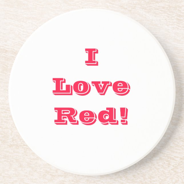 Untersetzer I Liebe Rot (Vorne)
