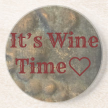 Untersetzer "It's Wine Time"
