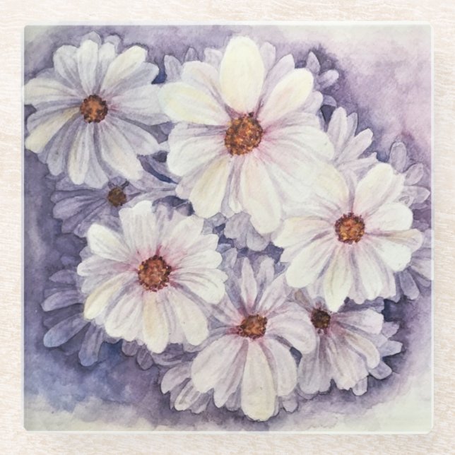 Untersetzer Lavender African Daisies (Vorderseite)