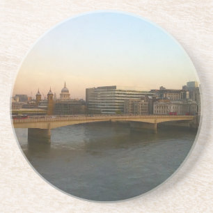 Untersetzer: London-Brücke an der Dämmerung Getränkeuntersetzer