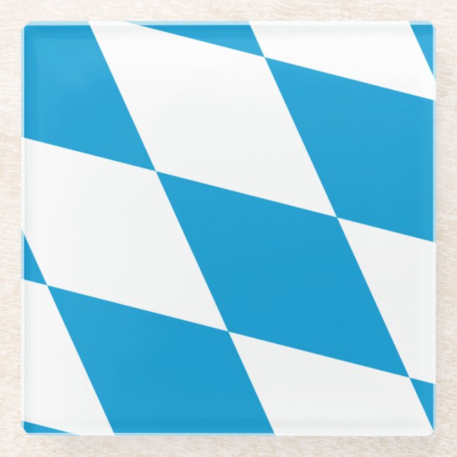 Untersetzer mit bayerischer Flagge (Vorderseite)