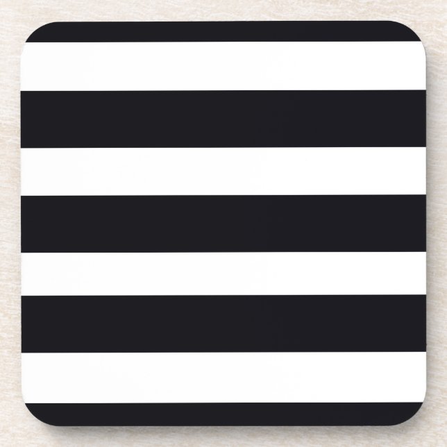 UNTERSETZER mit BLACK und WHITE STRIPES (Vorderseite)