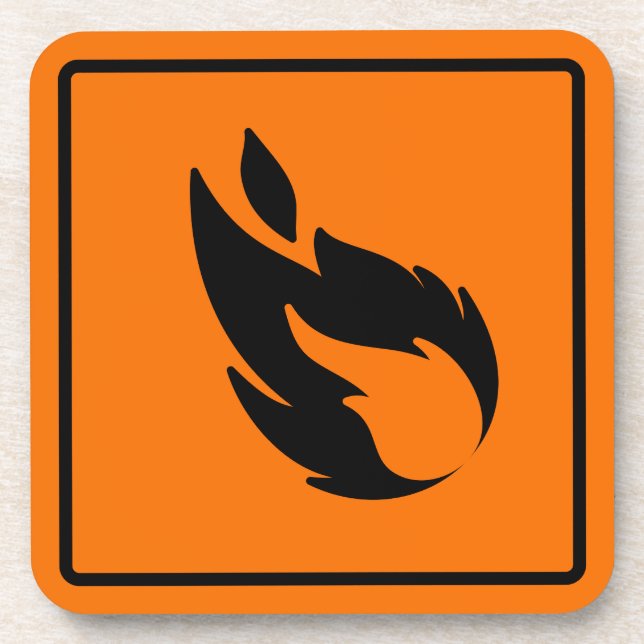 Untersetzer mit Brandzeichen (Vorderseite)
