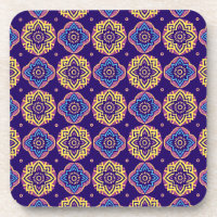 Untersetzer mit bunten Boho-Chic-Mustern - Set von