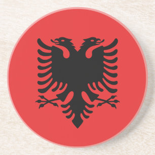 Untersetzer mit der Flagge Albaniens