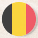 Untersetzer mit der Flagge Belgiens<br><div class="desc">Eleganter Untersetzer mit belgischer Flagge. Dieses Produkt ist anpassbar.</div>