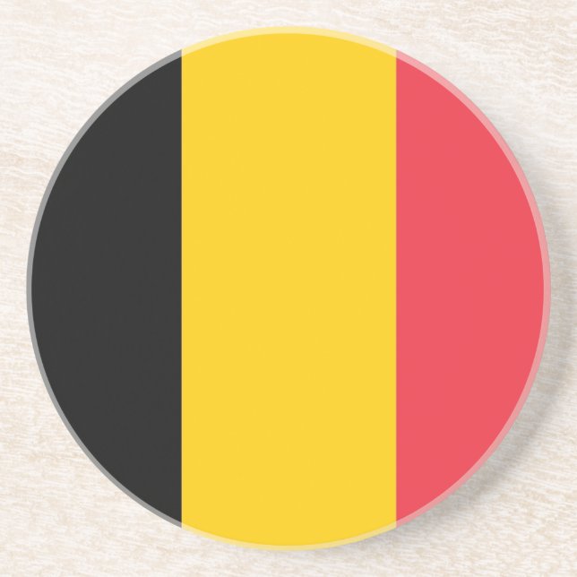 Untersetzer mit der Flagge Belgiens (Vorne)