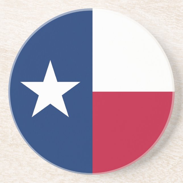 Untersetzer mit der Flagge der Texas, USA (Vorne)