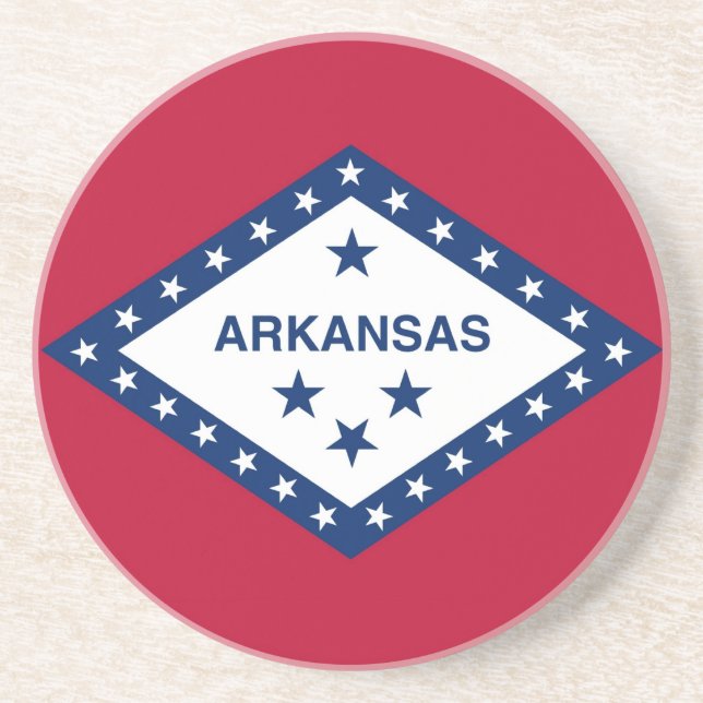 Untersetzer mit der Flagge des Arkansas, USA (Vorne)
