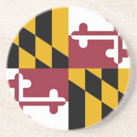 Untersetzer mit der Flagge des Maryland, USA