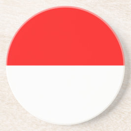 Untersetzer mit der Flagge Indonesiens