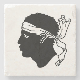 Untersetzer mit der Flagge Korsikas