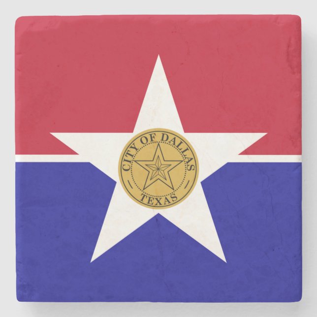 Untersetzer mit der Flagge von Dallas (Vorderseite)
