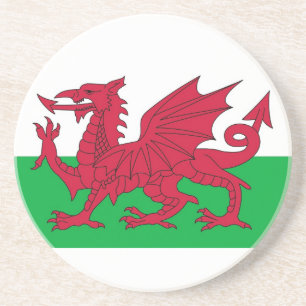 Untersetzer mit der Flagge von Wales