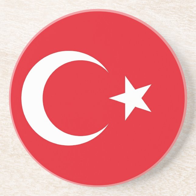 Untersetzer mit der türkischen Flagge (Vorne)