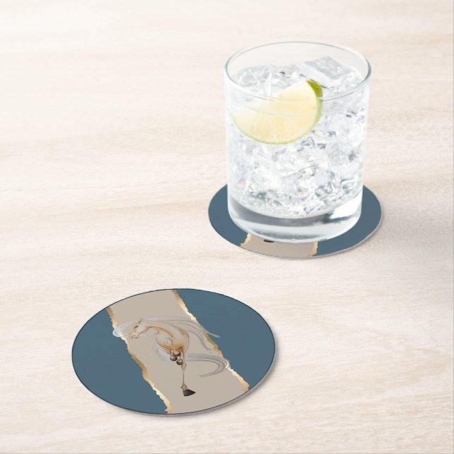 Untersetzer mit edlem Pferdemotiv (Vor Ort)