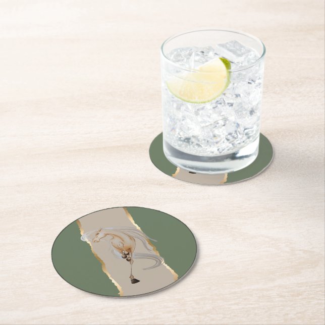 Untersetzer mit edlem Pferdemotiv (Vor Ort)