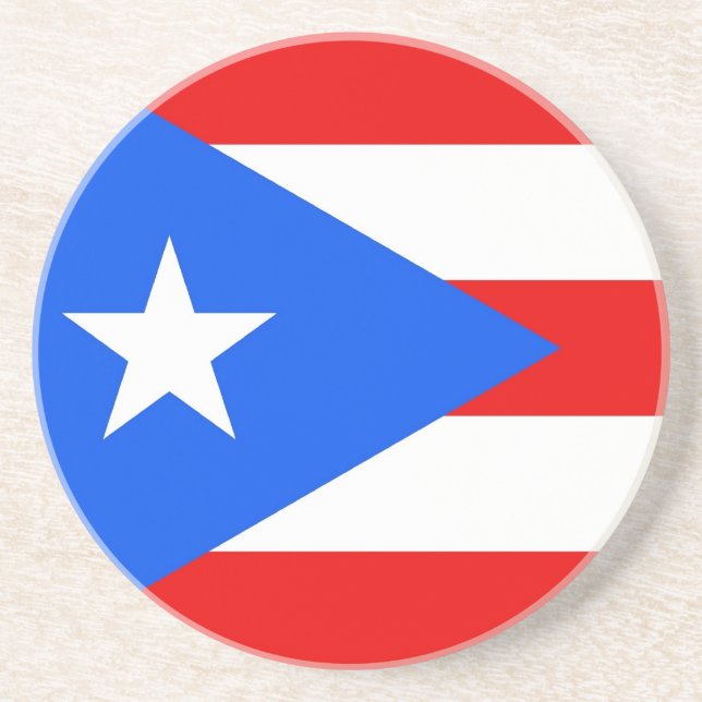 Untersetzer mit Flagge des Puerto Rico, USA (Vorne)