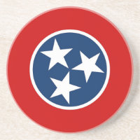 Untersetzer mit Flagge des Tennessees, USA