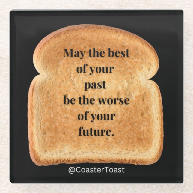 Untersetzer mit Funny Witty Toast (Vorderseite)