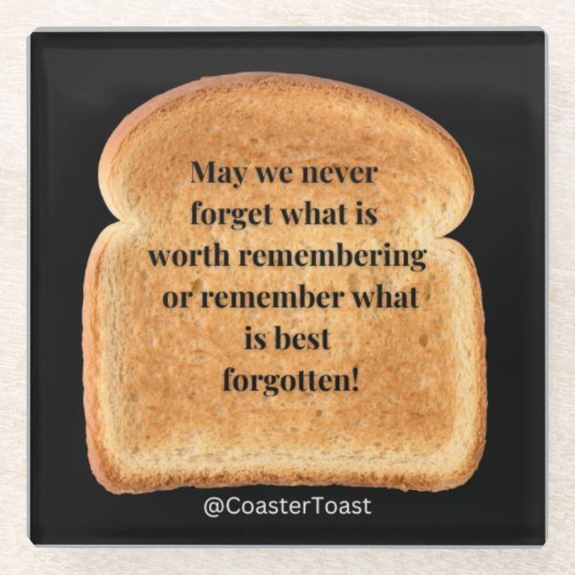 Untersetzer mit Funny Witty Toast (Vorderseite)