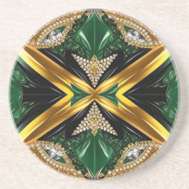 Untersetzer mit jamaikanischer Farbgestaltung