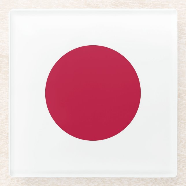 Untersetzer mit japanischer Flagge (Vorderseite)