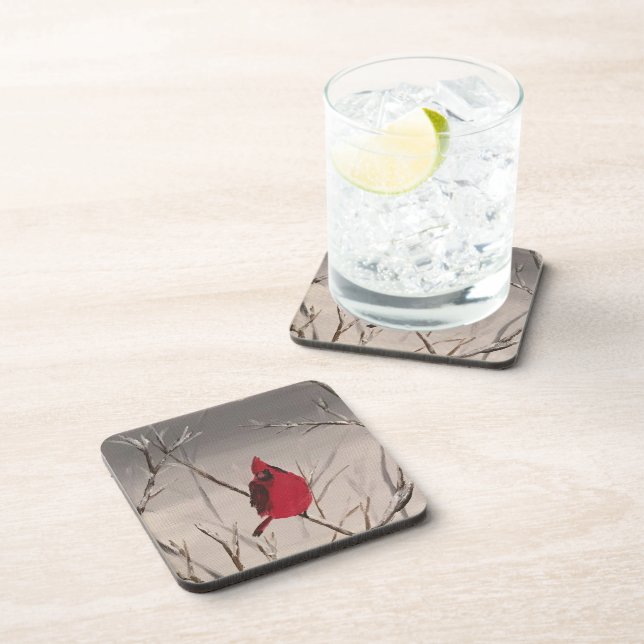 Untersetzer mit Kardinälen (Rechte Seite)