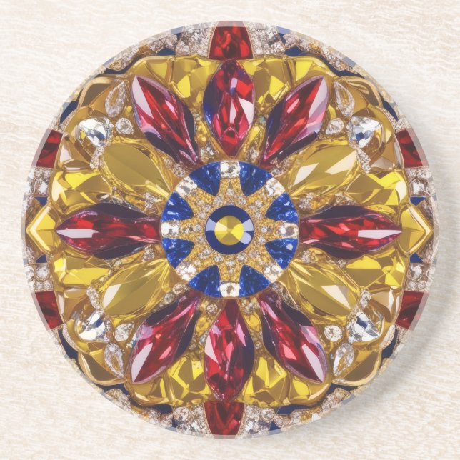 Untersetzer mit kolumbianischer Farbgestaltung (Vorne)