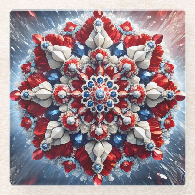 Untersetzer mit norwegischen Farben (Vorderseite)