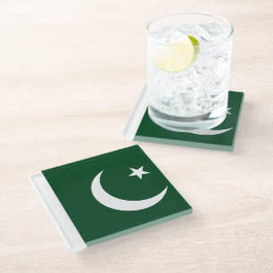 Untersetzer mit pakistanischer Flagge