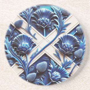 Untersetzer mit Scottish Thistles Design