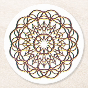 Untersetzer mit spitzenähnlichem Gold-Design