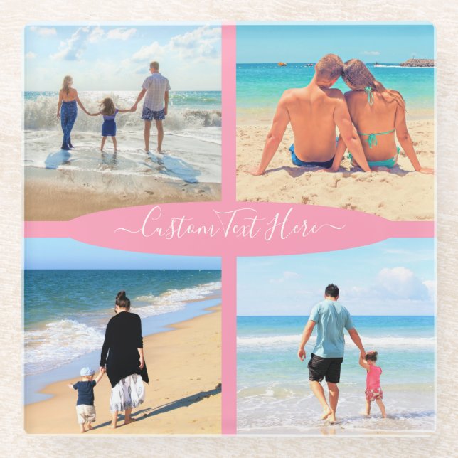 Untersetzer mit Text für die Fotocollage anpassen (Vorderseite)