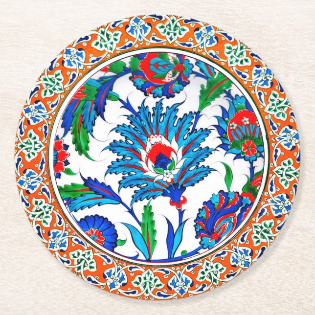 Untersetzer mit türkischer Kunst (Vorderseite)
