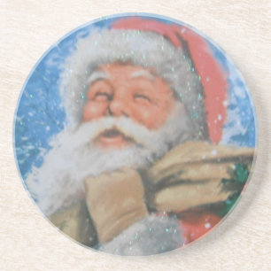 Untersetzer mit Weihnachtsmann