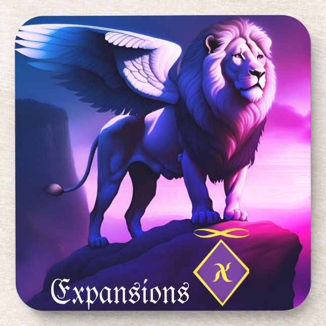 Untersetzer mit weißem Löwenzahn (Vorderseite)